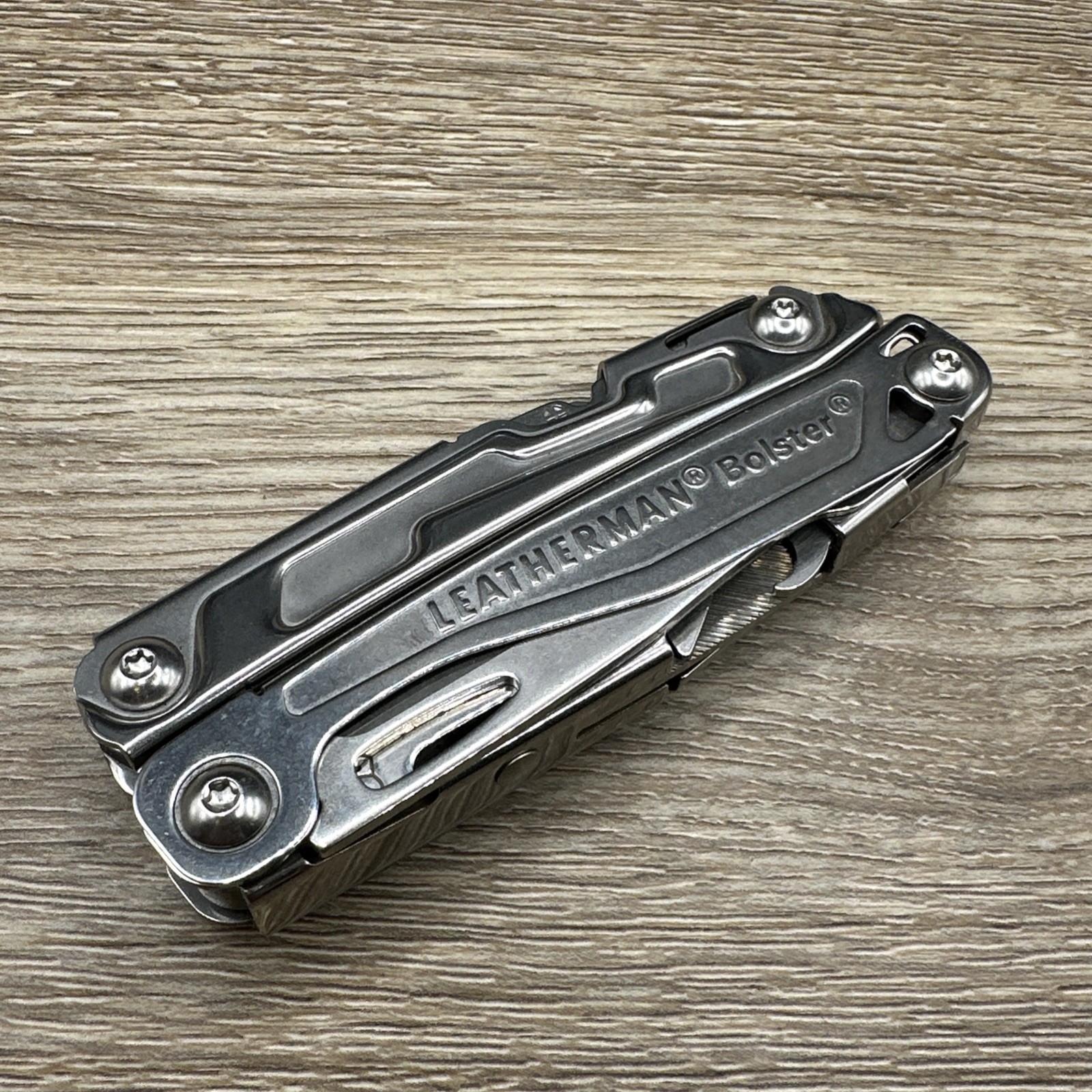 Leatherman Bolster 13 Tool Stainless Steel Folding EDC Multi-Tool VGUC Clean!