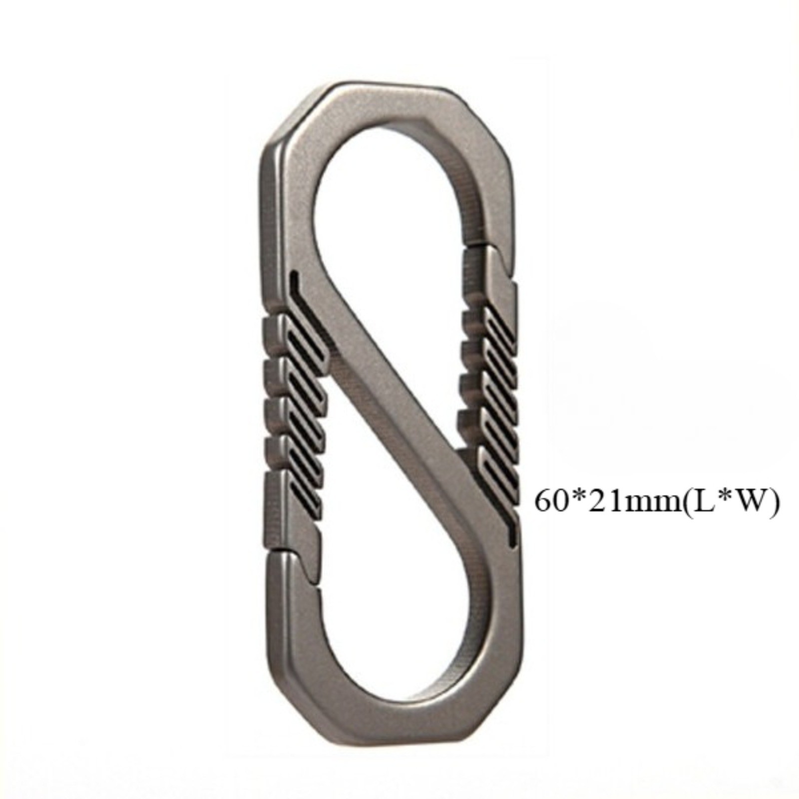 Portable Titanium Alloy Keychain +32MM Key Ring EDC Quick Hanging Buckle Tool