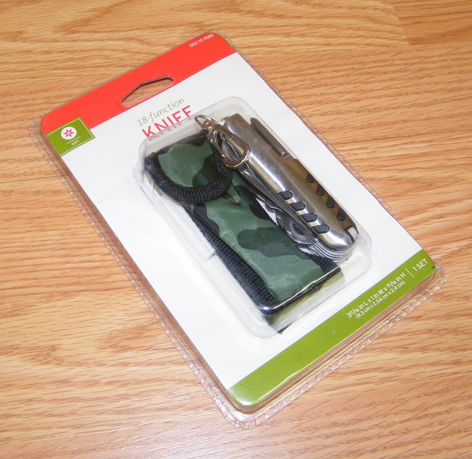 Target Store Brand 3 1/2″ (inch) 18 Function Pocket Knife With Camo Case **NEW**