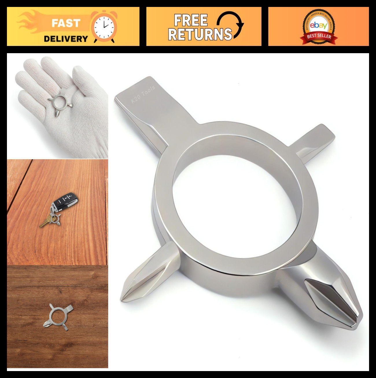 Compact Screwdriver Keychain – Phillips & Flat Head Mini EDC Tool for Everyday C