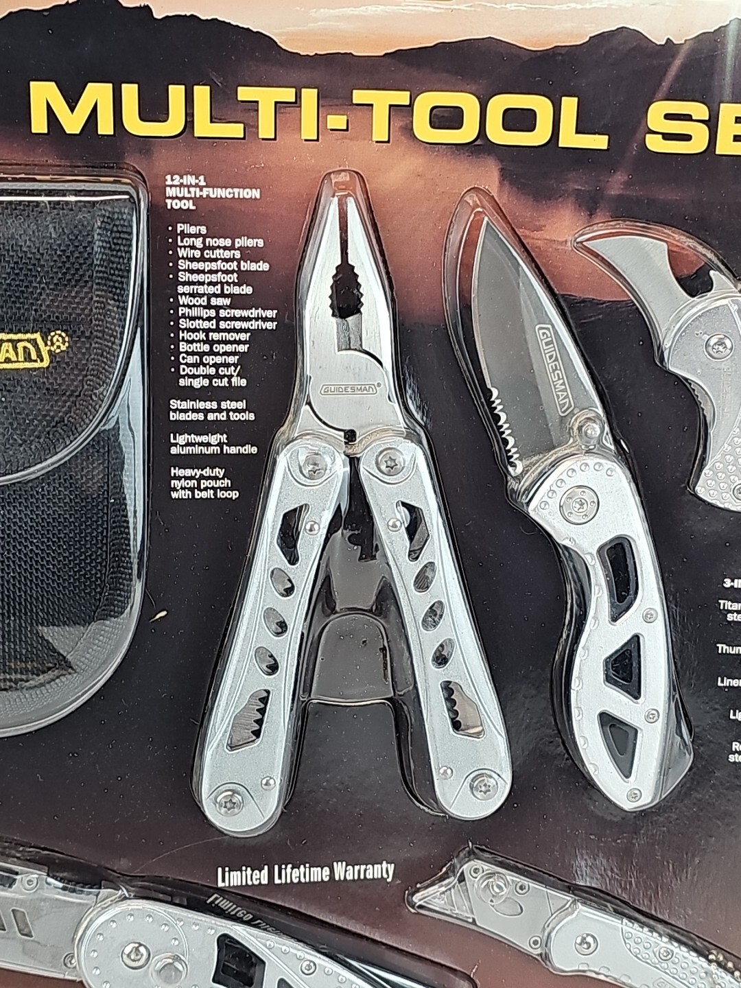 Guidesman 5 Piece Multi-tool set – Nylon Pouch With Belt Loop 243-2859