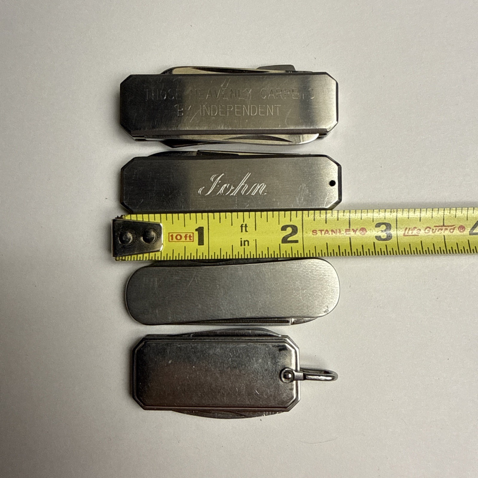 Studio Italy Rostfre Regdes Small Thin Mini Multi-Tool Pocket Knife Scissors Lot