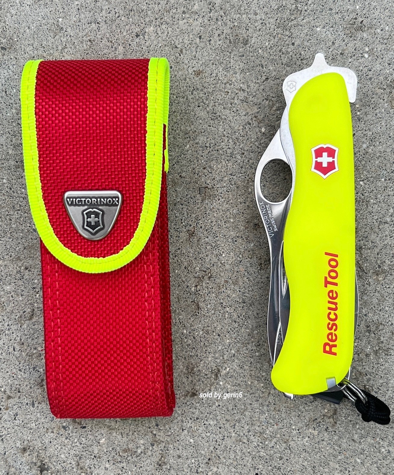Victorinox Rescue Tool Glow In the Dark Yellow Swiss Army knife, 0.8623.MWN, NIB