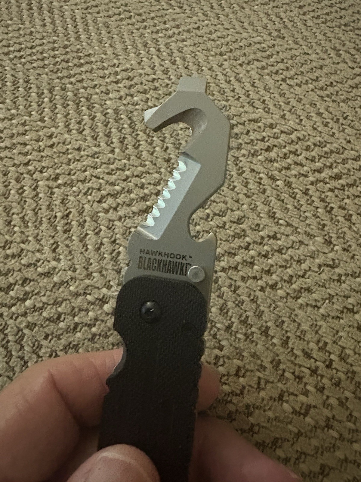 BLACKHAWK HAWKHOOK Compact Survival Multi-tool Military Friendly Camping Car New