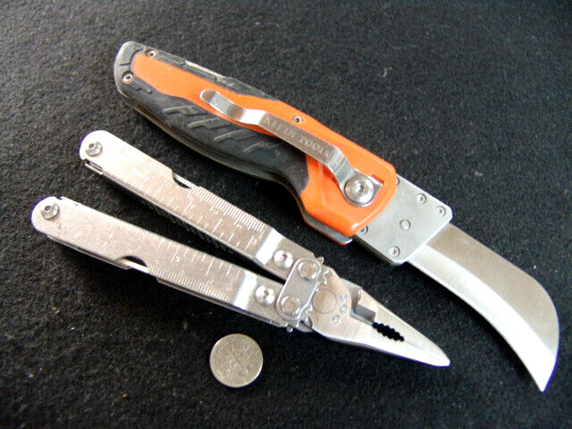 SOG POWER ACCESS-MULTI TOOL-CASE-KLEIN TOOLS-FOLDING-LOCKING-UTILITY KNIFE-EXLNT