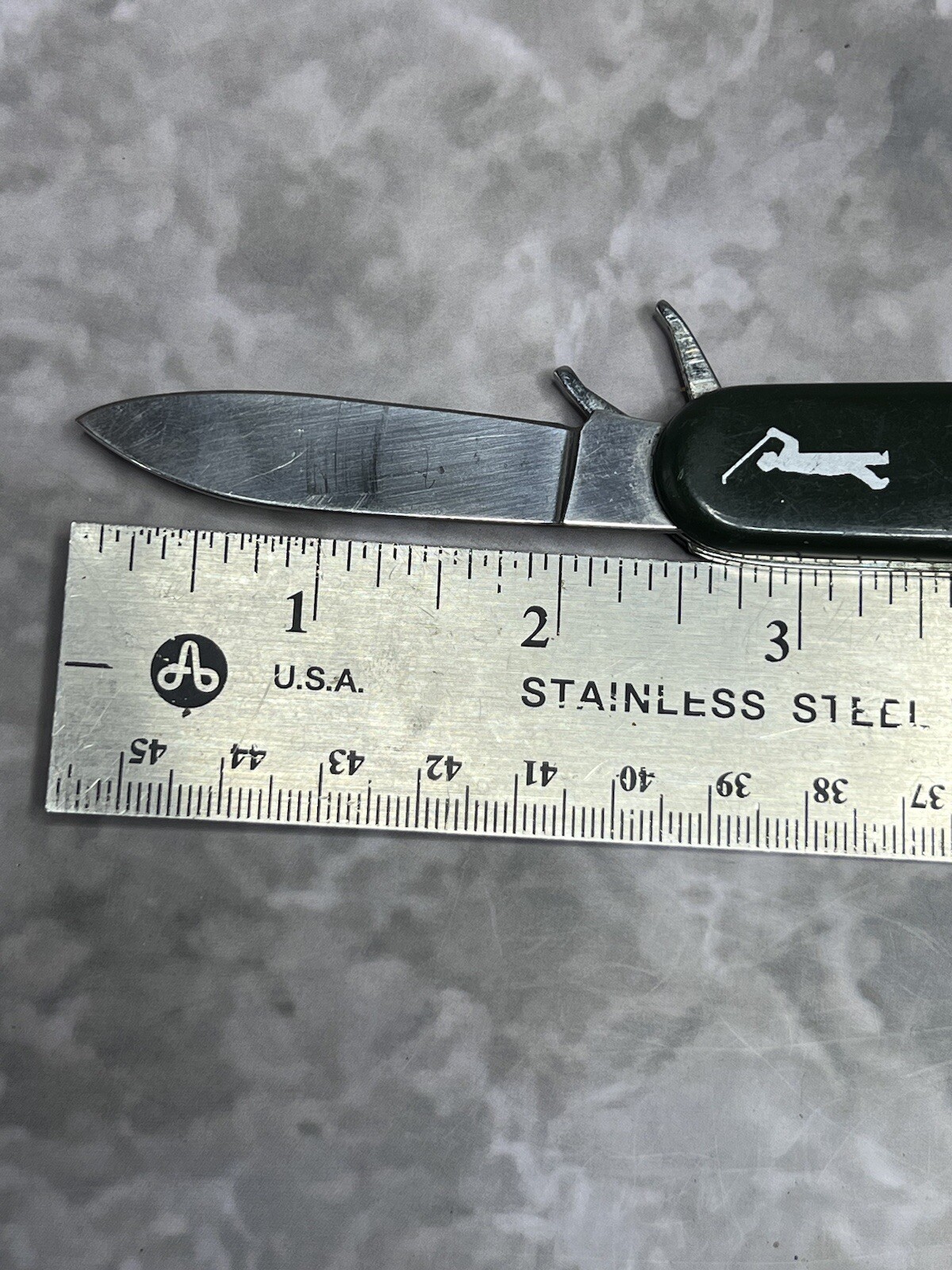 Vintage Golf Green Multi Tool Pocket Tactical Camping Folding Army Knife 1704