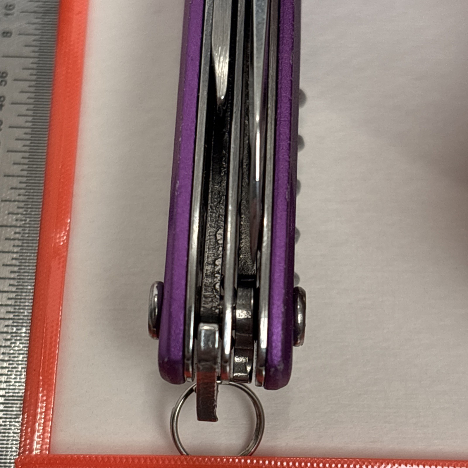 Cabela’s Pocket Tool Knife Purple Multiple Tools 6 Hunting Fishing Camping