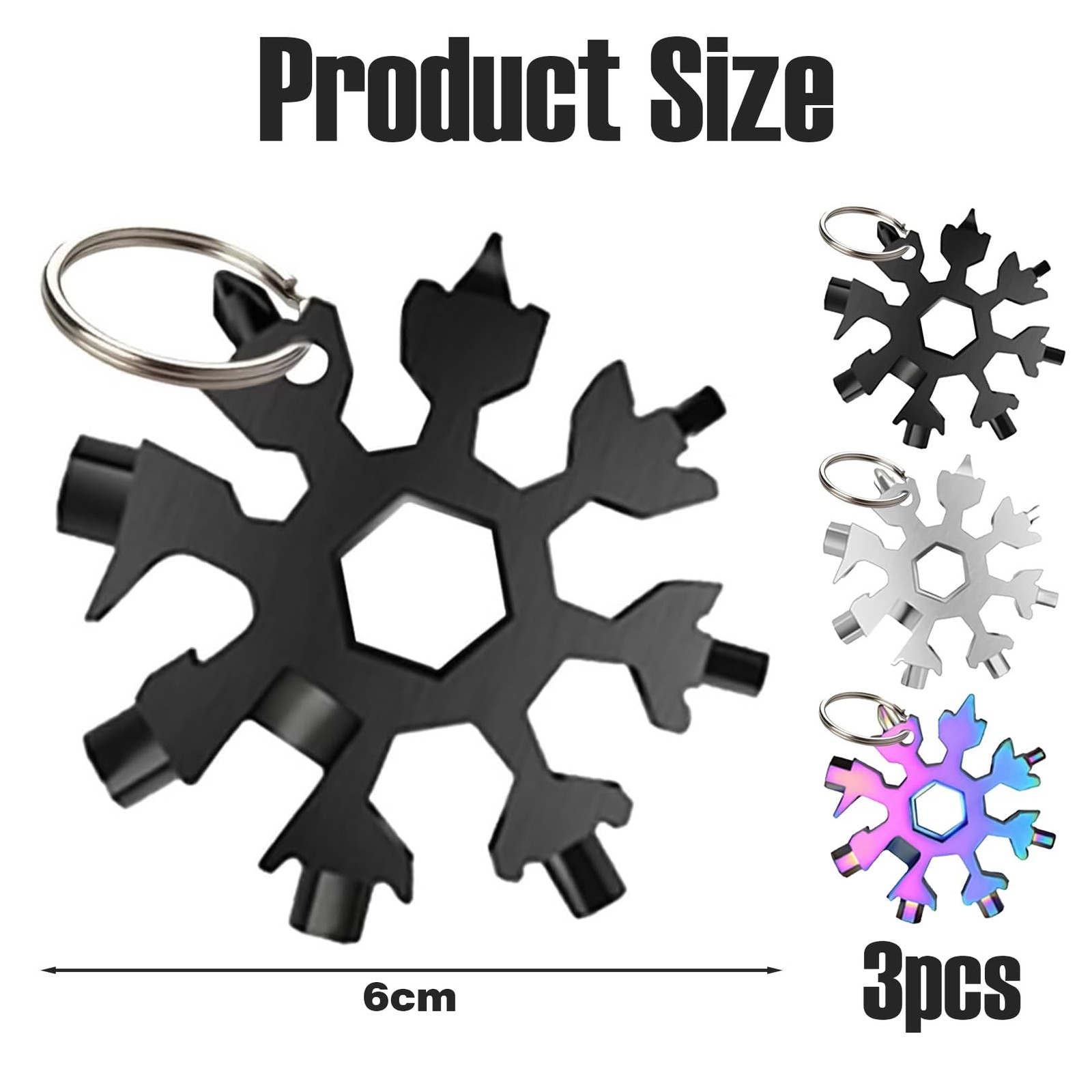 3 Pack Snowflake Multitool 18In1 Original Gift for Men, Practical…