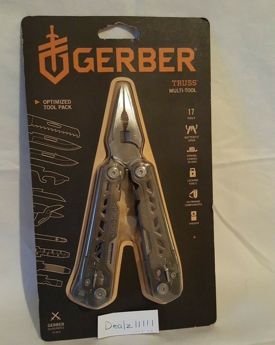 **NEW**GERBER Blades 31-003304 Truss Multi-Tool Stainless Steel Handles 17 Tools
