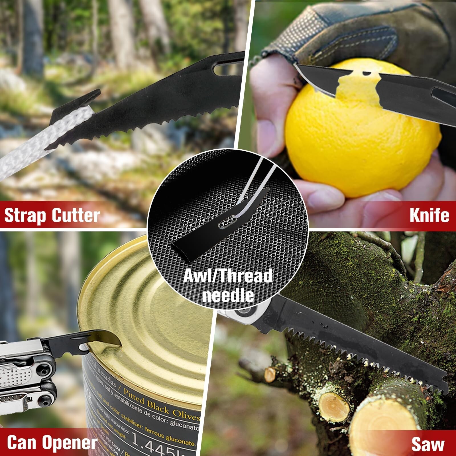BIBURY Multitool Pliers, Stainless Steel Multi Tool with Upgraded Rope Cutter…