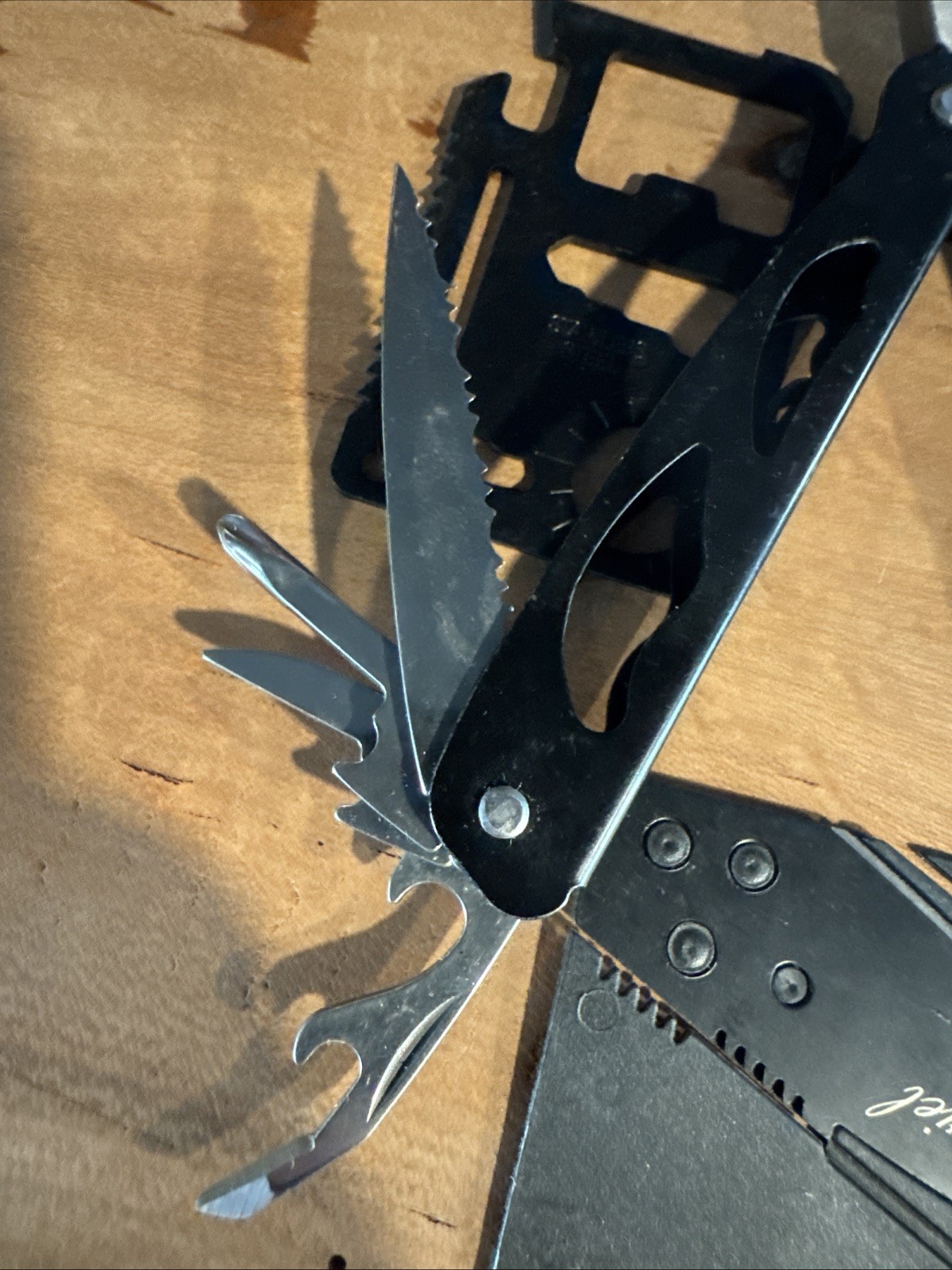 Sheffield Multi-tool Pliers (Black) Plain & Serrated Blade File Screwdrivers
