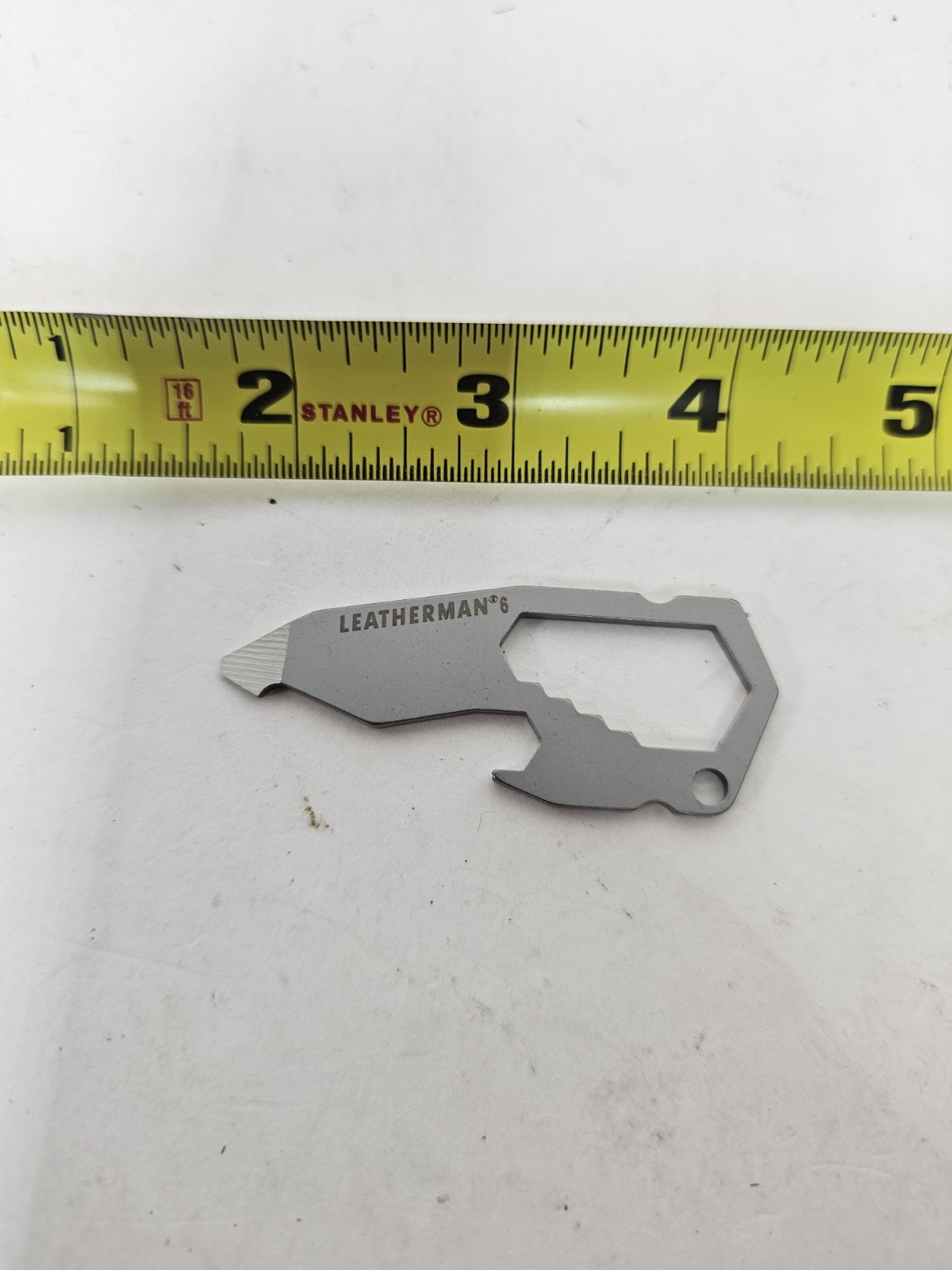 Leatherman 832121 By The Number Pocket Travel Tool #6 Multi Stainless Keychain