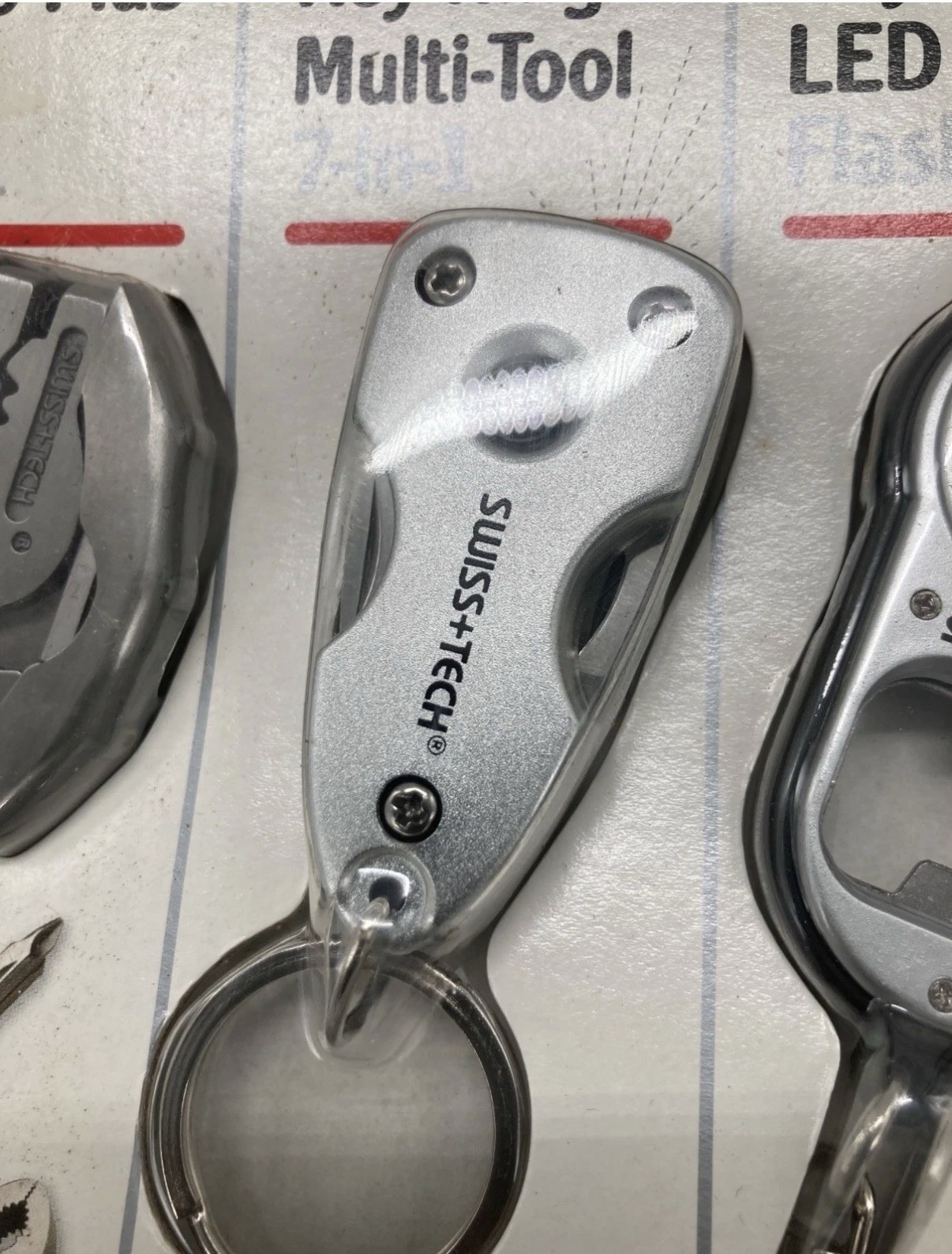 SWISS TECH Micro Tool 5 Pc Set XL900 Key Ring Flashlight Wrench Screwdriver NEW