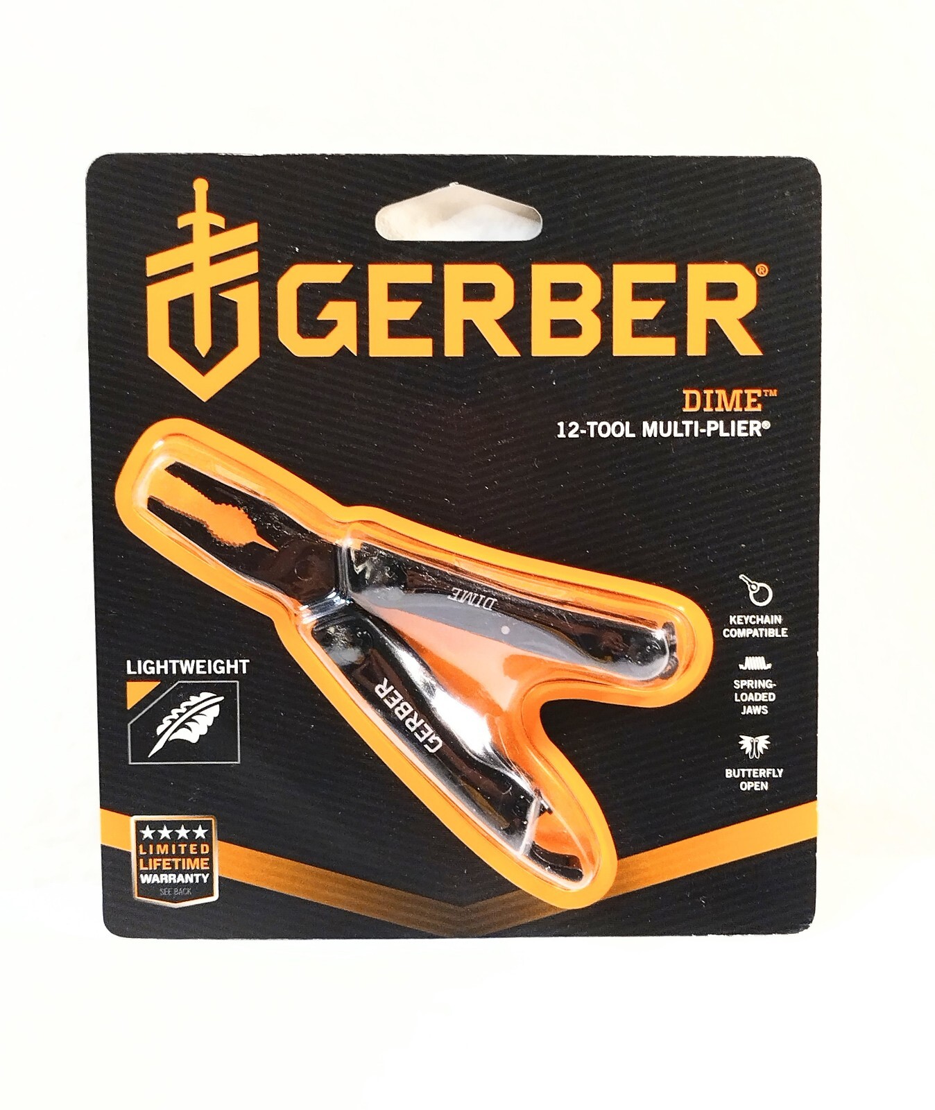 Gerber Dime Micro Multi-Tool Color: Black 12-Tool-Multiplier