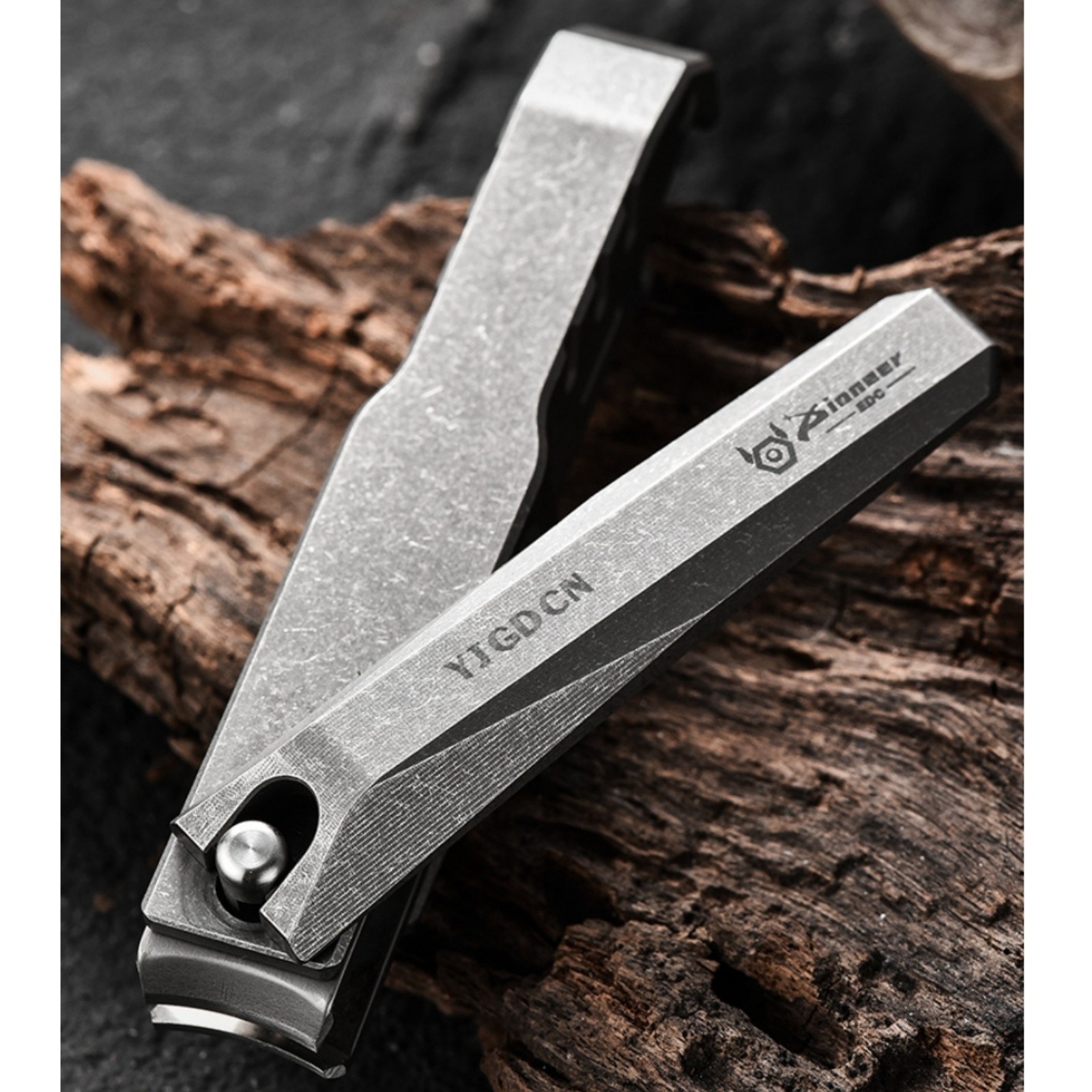 Titanium Alloy Nail Clippers EDC Bottle Opener Buckle File Portable Durable