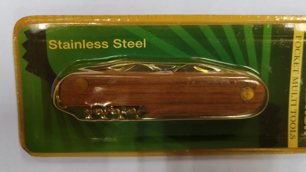 Baker Sliverback Pocket Knife Multi Tool SB-1100 Stainless Steel New NOS