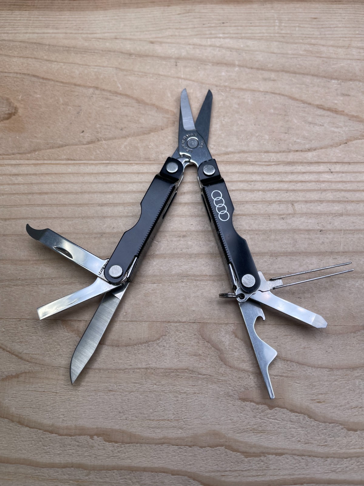 Leatherman Micra Black Anodized Aluminum Multi-tool Knife W/AUDI Logo 11/08