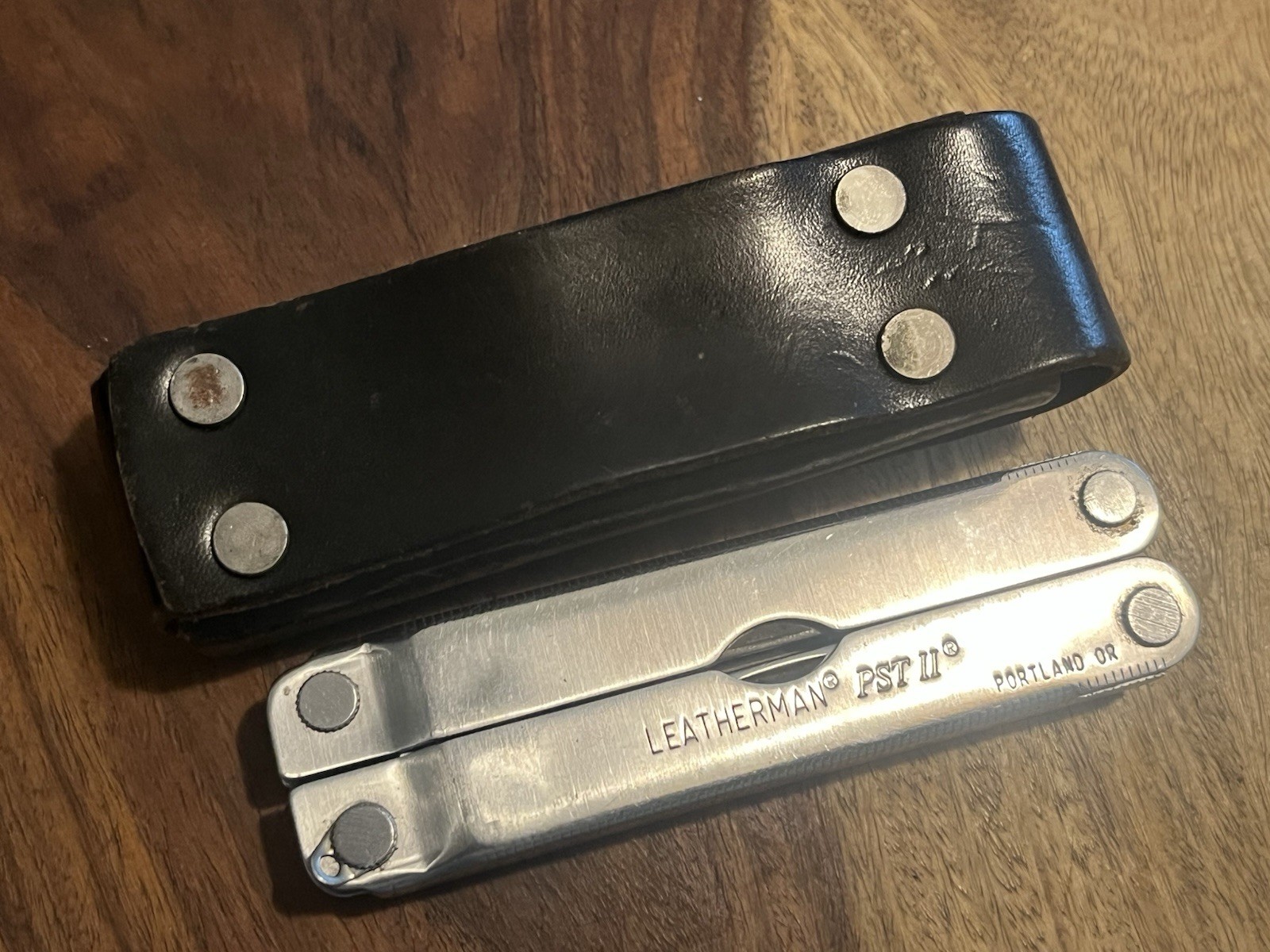 Vintage 1999 Leatherman PST II Multi Tool w/Beautiful Sheath SUPER NICE! ~TASKCo