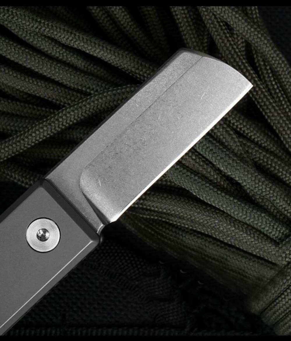 Titanium S35VN Blade Folding Pocket Knife Bottle Opener Outdoor Camping EDC Tool