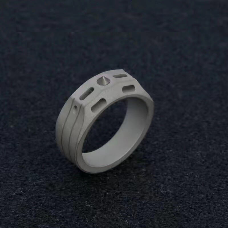 EDC Titanium Finger Ring Anhänger Fallschirm Schnur Outdoor Dekoration Werkzeug