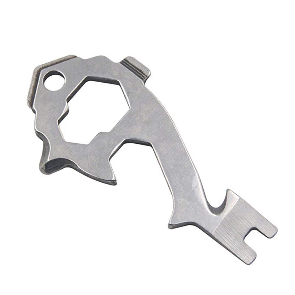 20-in-1 Stainless Steel Multi Tools Key Ring EDC Screwdriver Wrench Opener Set P