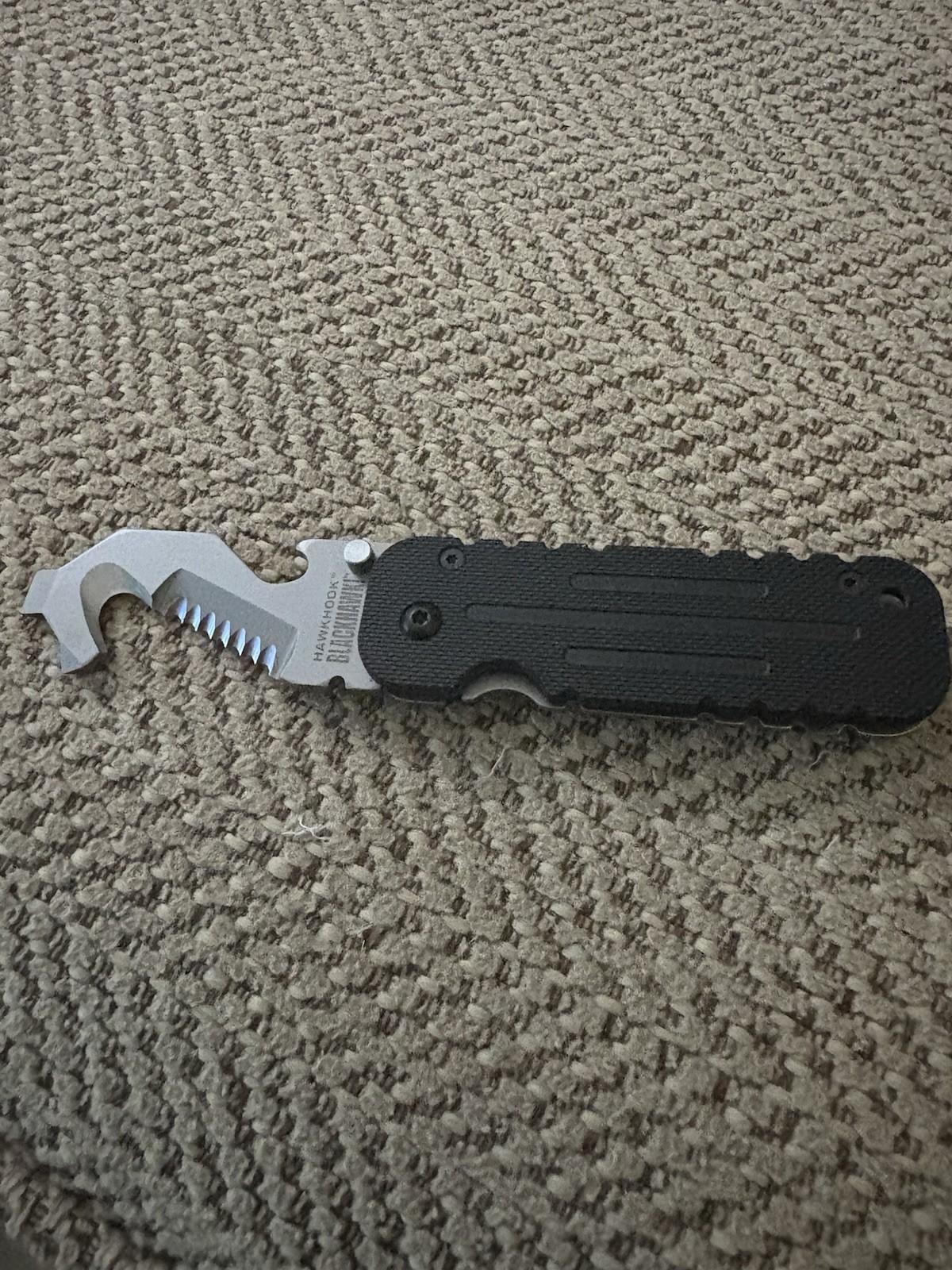 BLACKHAWK HAWKHOOK Compact Survival Multi-tool Military Friendly Camping Car New