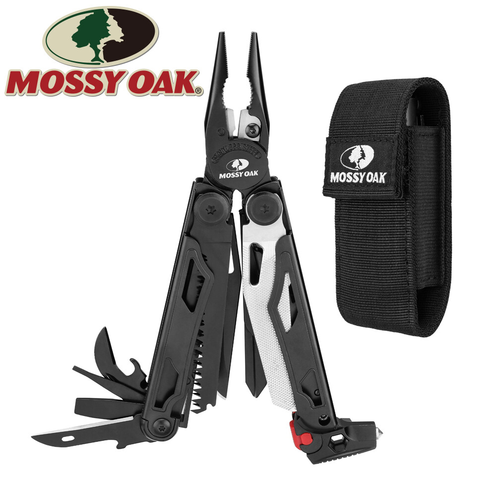 MOSSY OAK 19-in-1 Stainless Steel Multi Tool Folding Pocket Plier Survival Tools