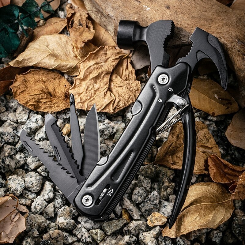 Multifunctional Jaw Claw Hammer Tool Car Life-saving Emergency Knife Plier