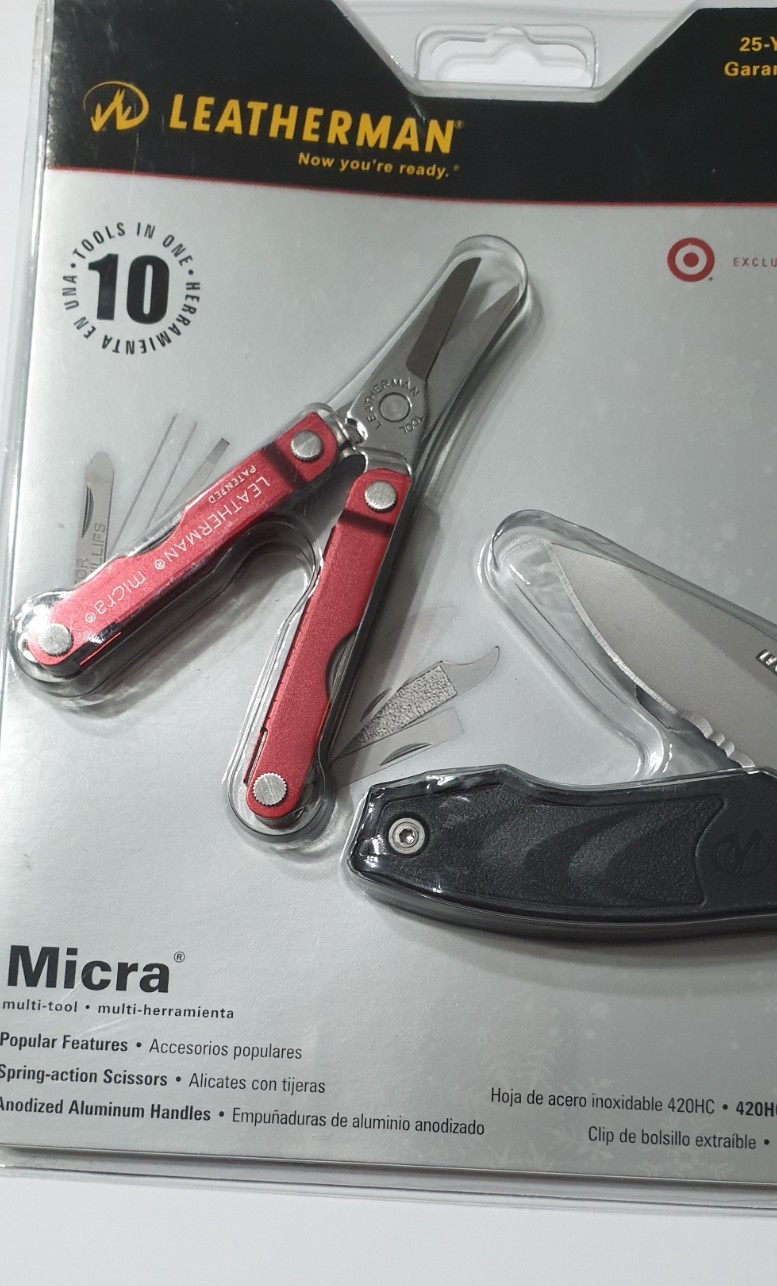🔥 Leatherman Red Micra + C301 Multi Tool New in Blister Target Rare Retired Set