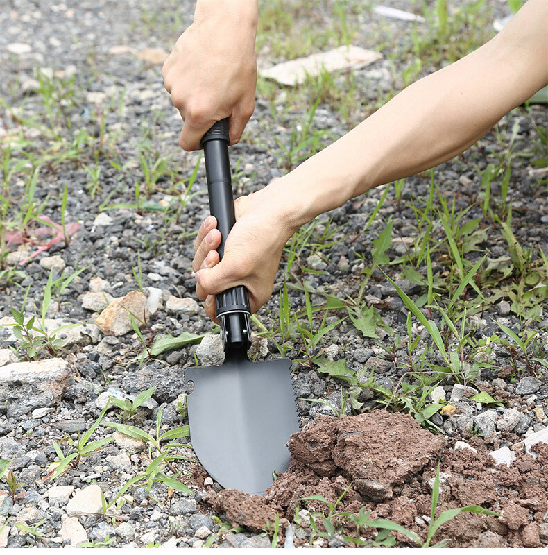 Outdoor Military Trenching Three-in-one Multi-fuFolding Tool With nctional