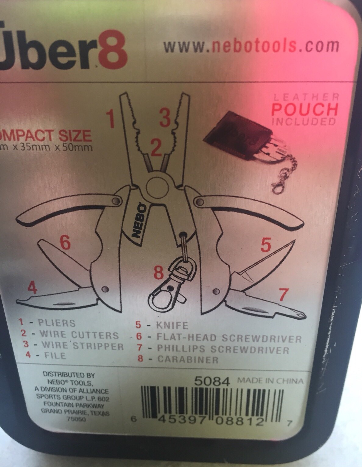 Nebo Uber8 Pocket Multi Tool In Gift Box (T)