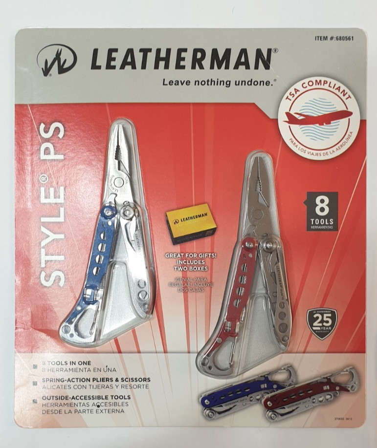 🔥🔥 2X Leatherman Style PS Red and Blue Set Retired New in Blister Very Rare