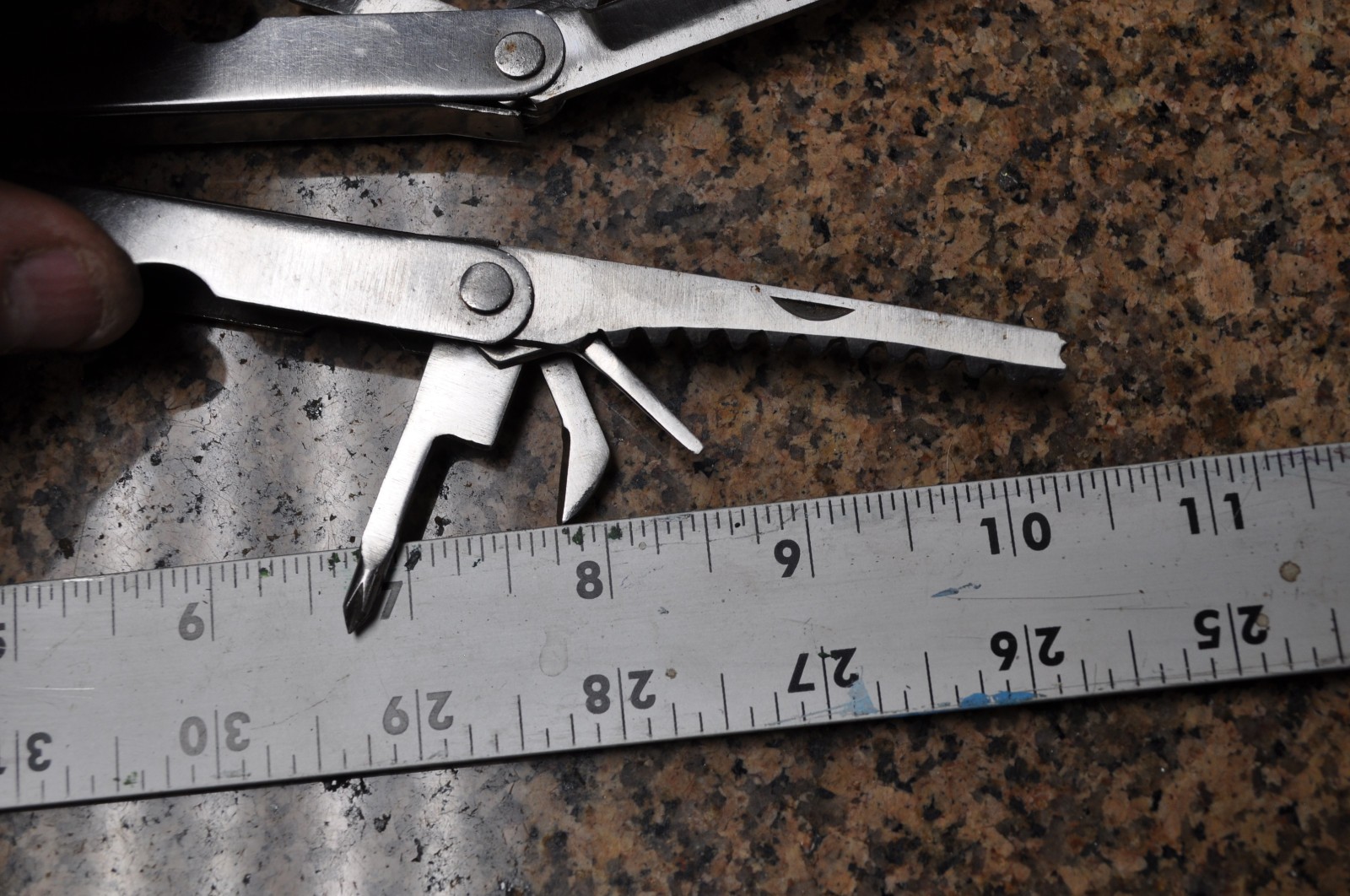 Vintage Great Neck Multi Pocket Tool 9 in 1, all stainless used see pictures