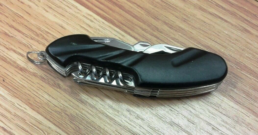 Appalachian Trail Multi Tool Stainless Steel 9-Function Folding Pocket Knife