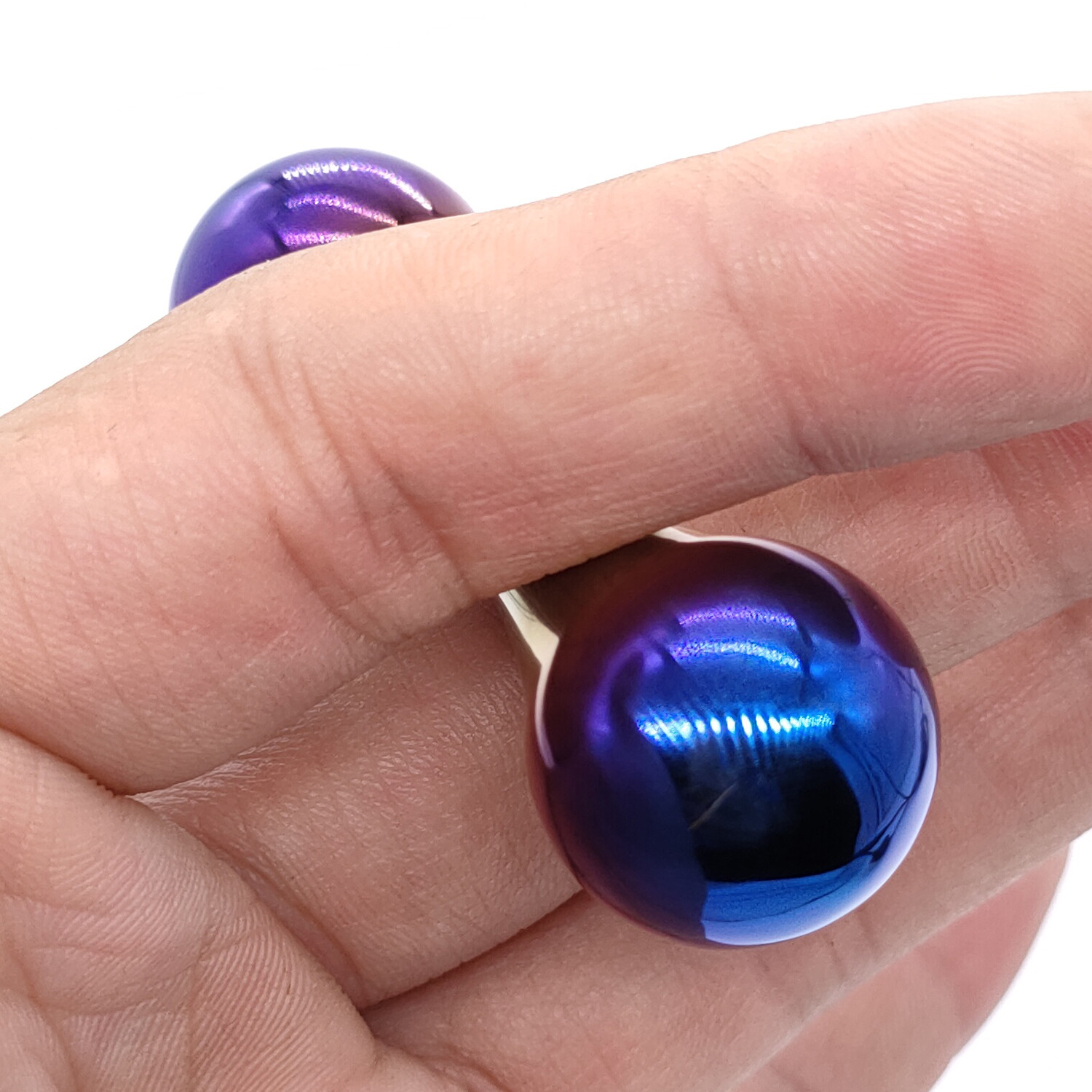 EDC Solid Titanium Decompression Finger Top Begleri Skill Stress Knucklebone Toy