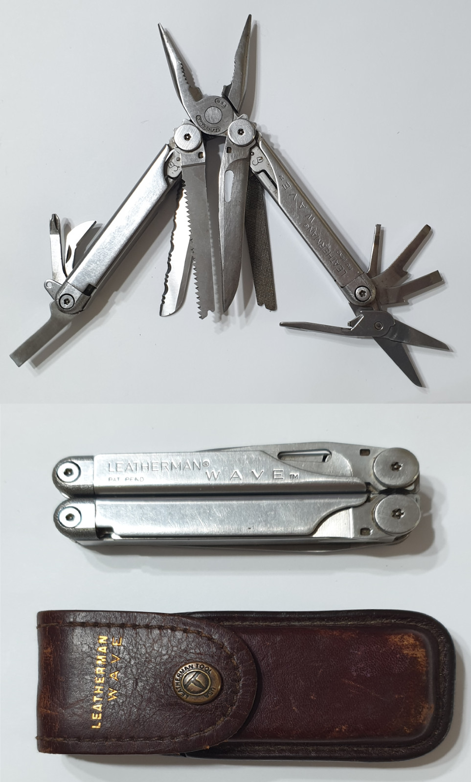 🔥🔥 Leatherman 1998 Wave OG Original Gen1 Leather Sheath Multi Tool Pat Pend