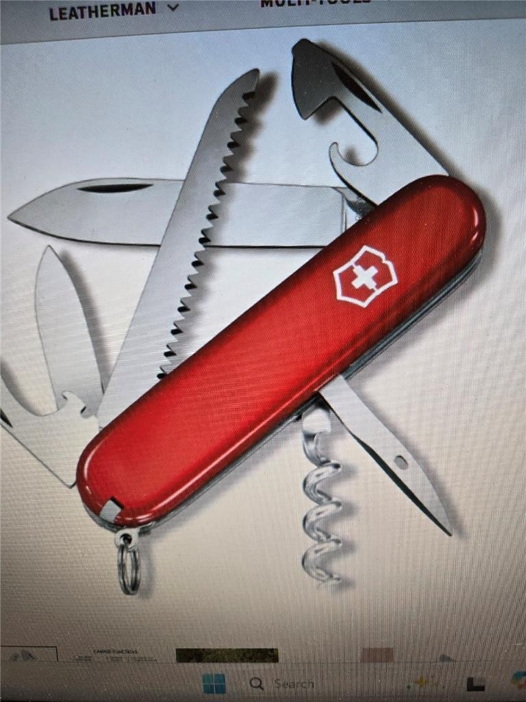 .= Swiss Army Pocket Knife Victorinox Camper Red 1.361371-033-X2 NEW Sealed