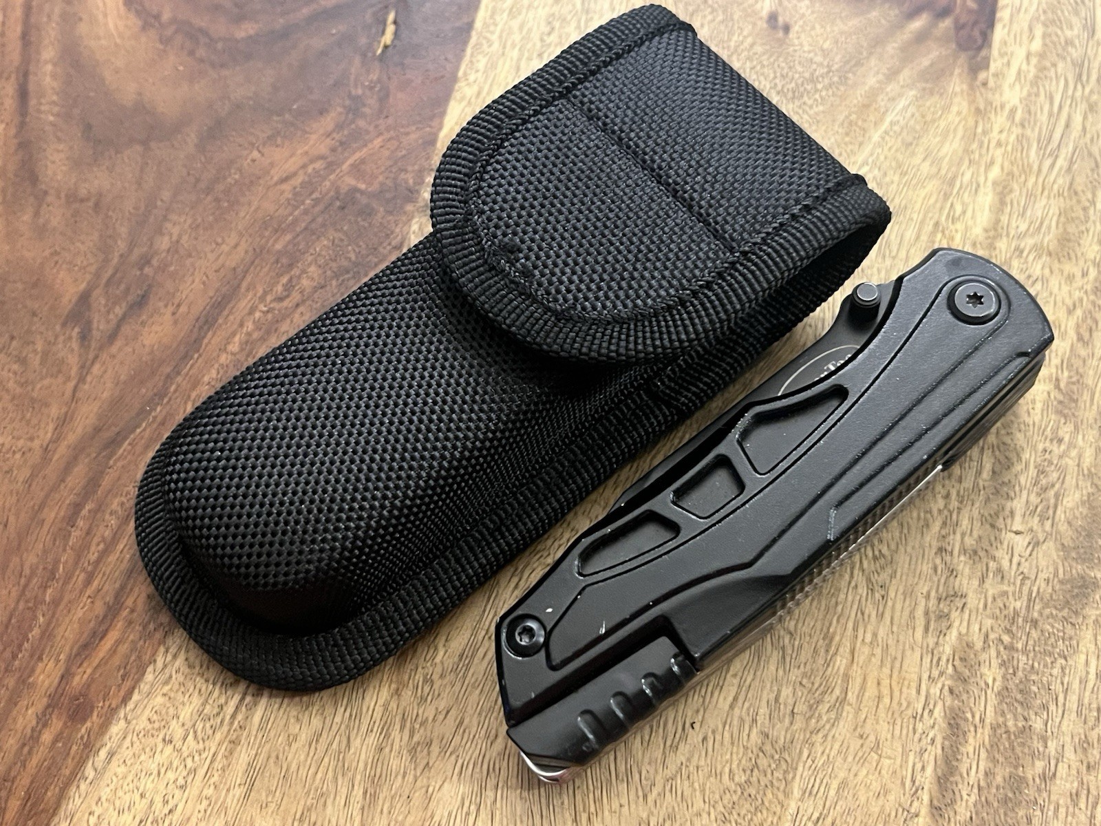 RoverTac Pocket Knife Multitool 13-in-1 Multi Tool Excellent Condition w/Sheath