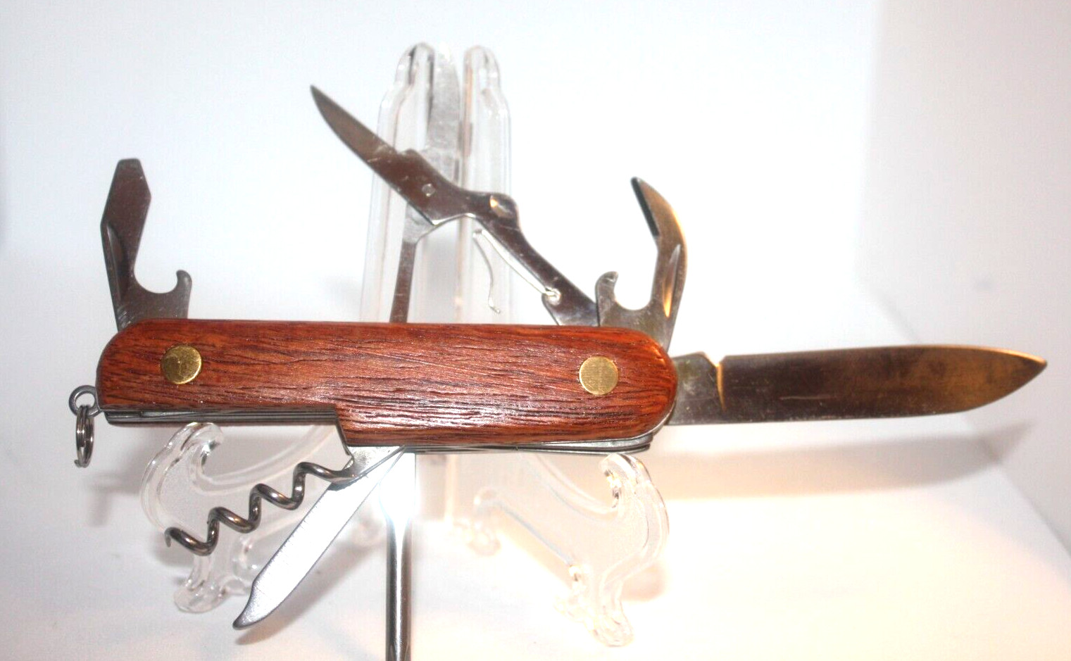 Wood Handle Stainless Steel Multi Purpose Tool – 7 Tools