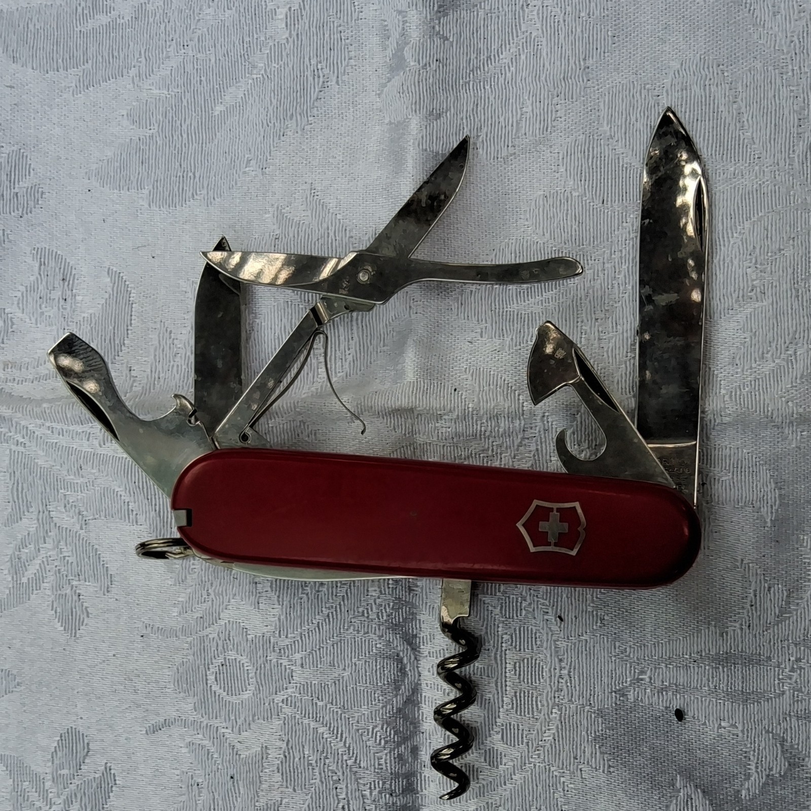 Victorinox Swiss Army Officer Model Red Multi-Tool Pocket Knife Stainless Steel