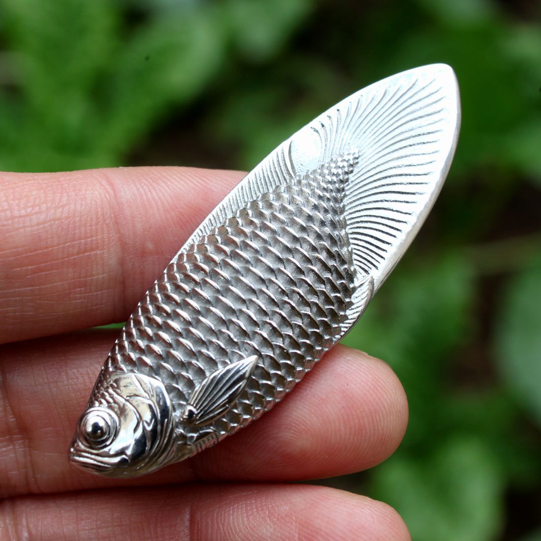 Metal Art Fish Knife Paper Cutter Fishtail Unsharped Blade EDC Tool Deco Gift