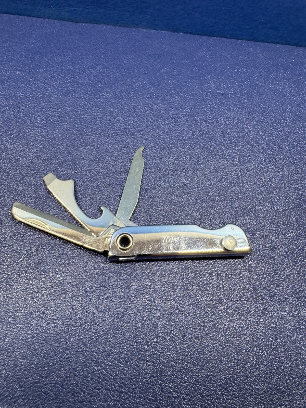 Bassett USA Trim 3-Tool Stainless Steel Pocket Knife Pat’d