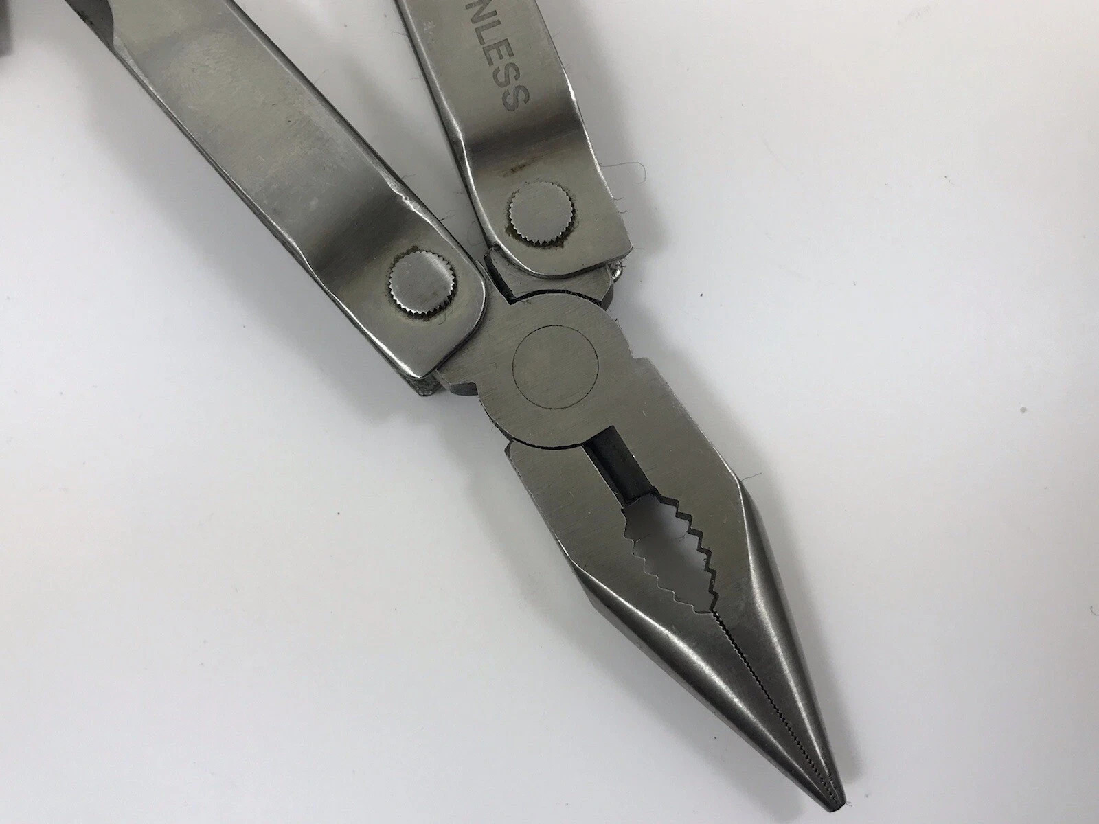 Great Neck Multi Tool Knife Pliers Screwdrivers Ruler Bottle Opener Stainless