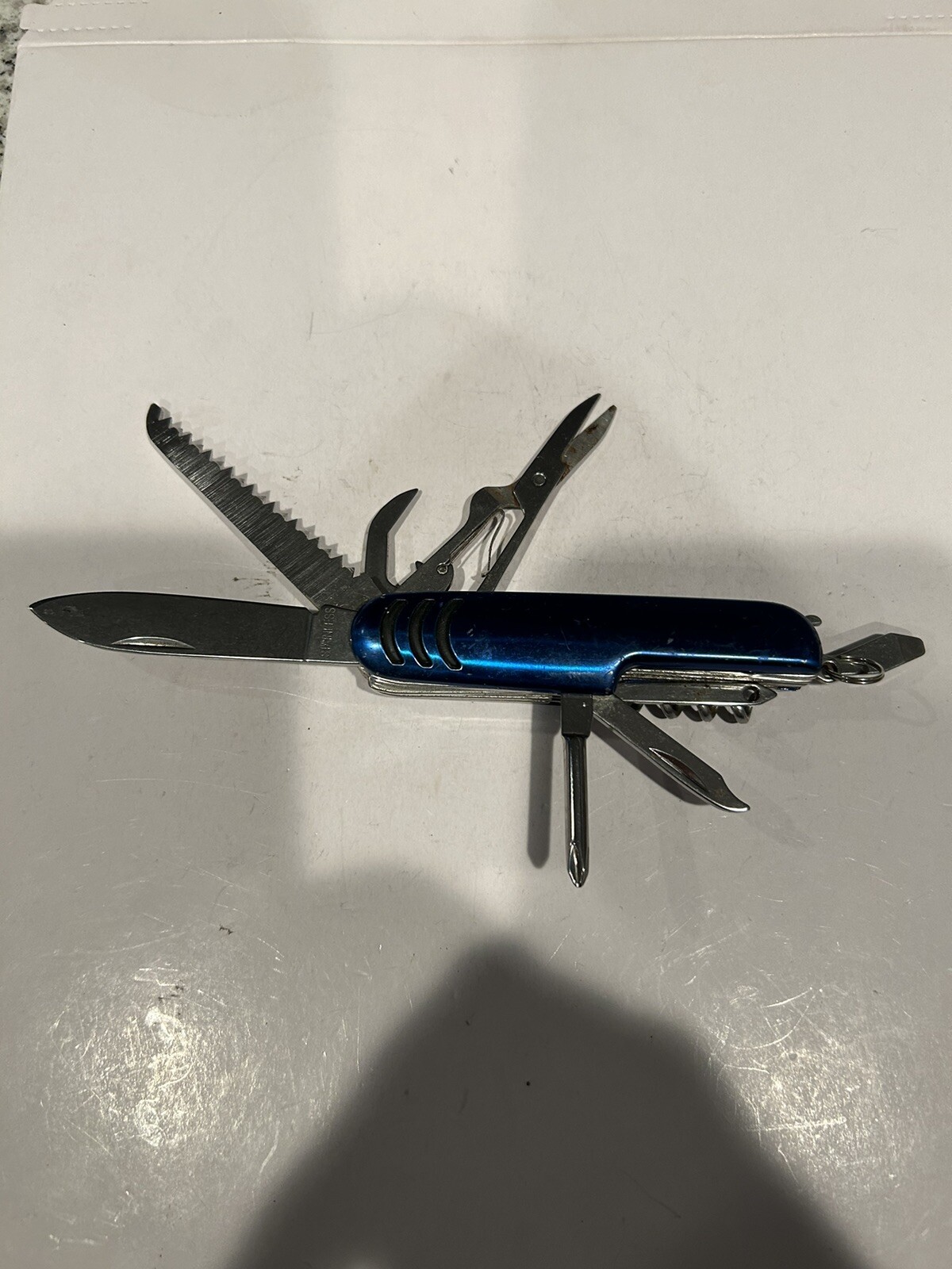Eiffel Tower / Paris Multi Tool SAK Camo Plastic Handle Scissors Corkscrew