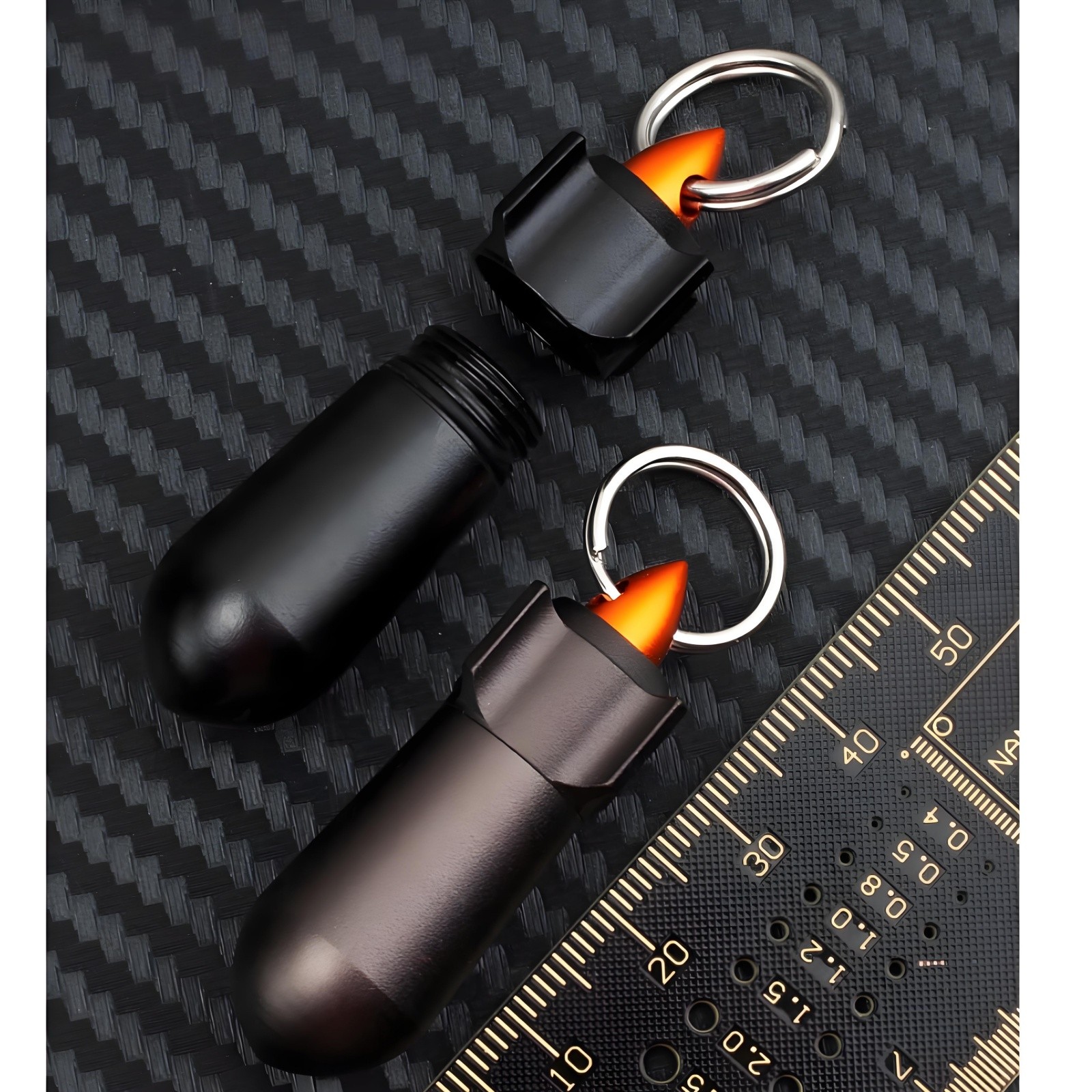 Aluminum Alloy Mini Capsule Container EDC Pill Holder Waterproof Portable