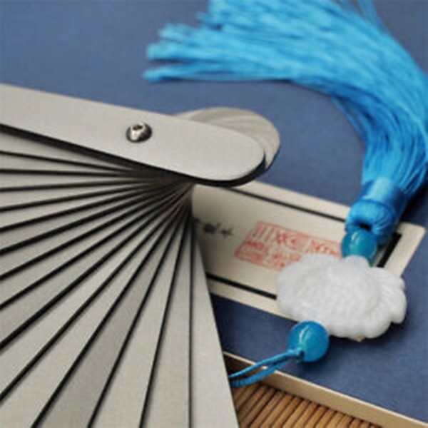 12” Titanium Alloy Folding Fan Martial Arts Portable Kung Fu Tai Ji