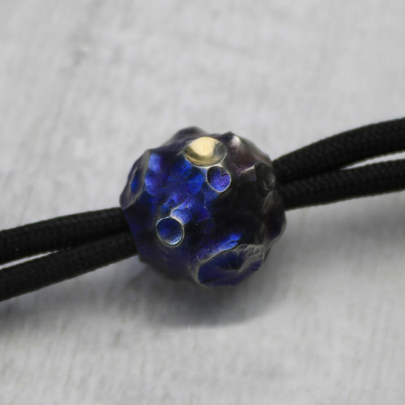 EDC TC4 Titanium Carved Meteorite Lanyard Pendant Bead Key Parachute RopeDIYBead