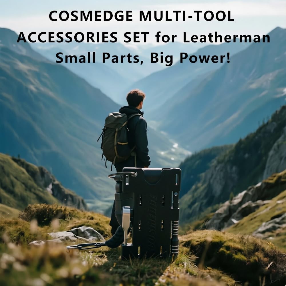Multi-Tool Accessories Set, Double-Ended Screwdriver Bits, EDC Ratchet Wrench, B