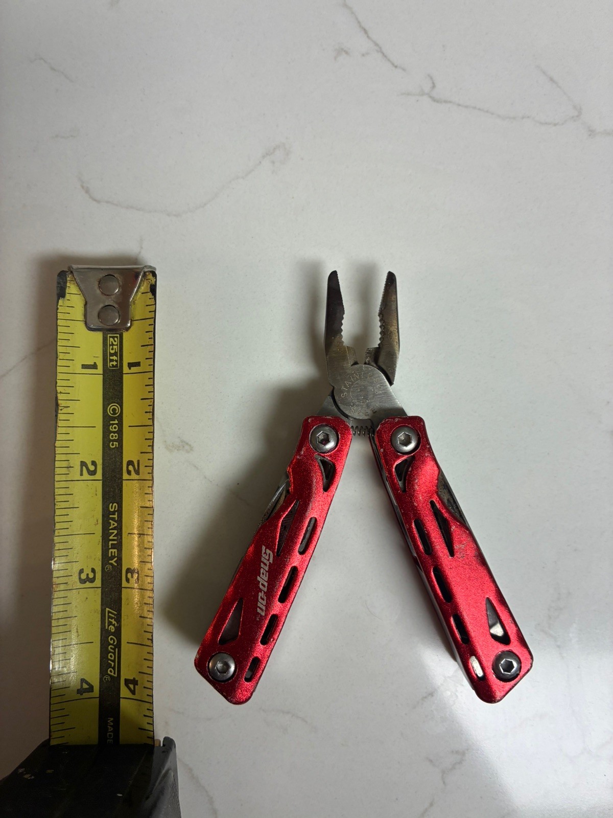🔥Snap-On Tools Red Multi-Tool Folding Pocket Knife w/ Pliers – Compact Tool🔥