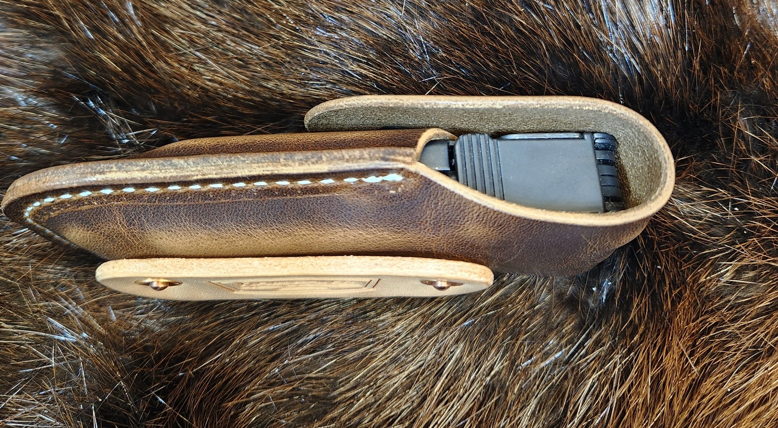 LeatherMan Supertool 300 Leather Sheath Top Grain Horween Handmade in Kentucky